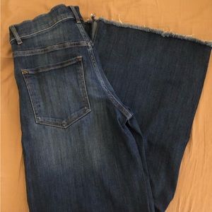 Express wide leg high rise jeans size 4